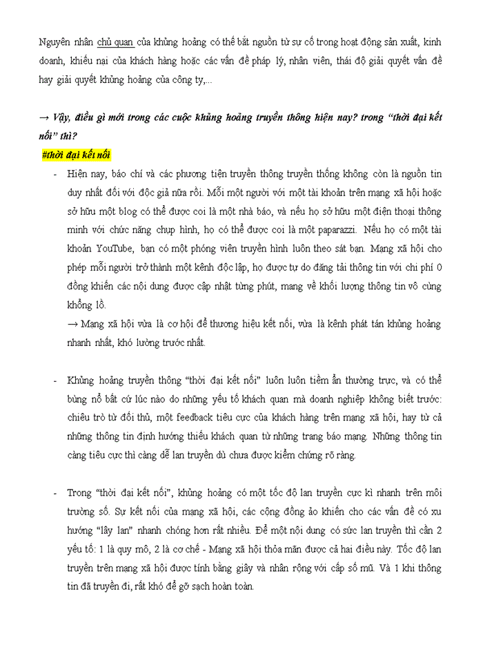 image for page Các nguồn nguy cơ ảnh hưởng đến khủng hoảng truyền thông thương hiệu) trong thời đại kết nối