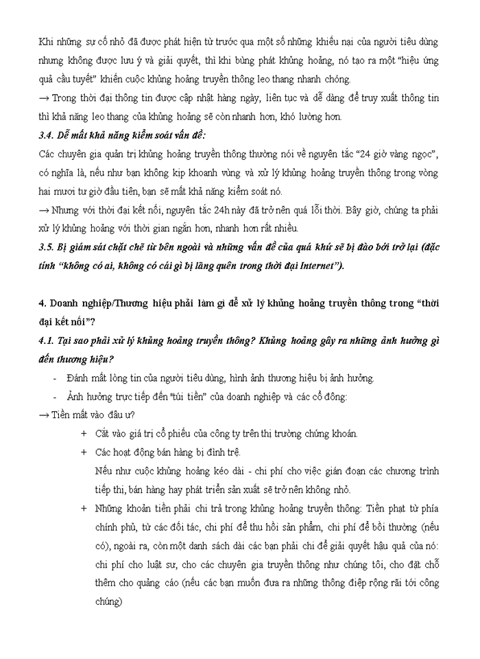 image for page Các nguồn nguy cơ ảnh hưởng đến khủng hoảng truyền thông thương hiệu) trong thời đại kết nối