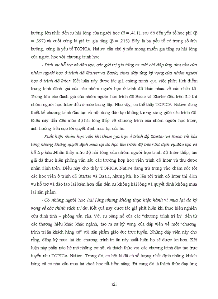 image for page Ảnh hưởng của sự hài lòng tới quyết định mua lại của khách hàng: Nghiên cứu tình huống TOPICA Native