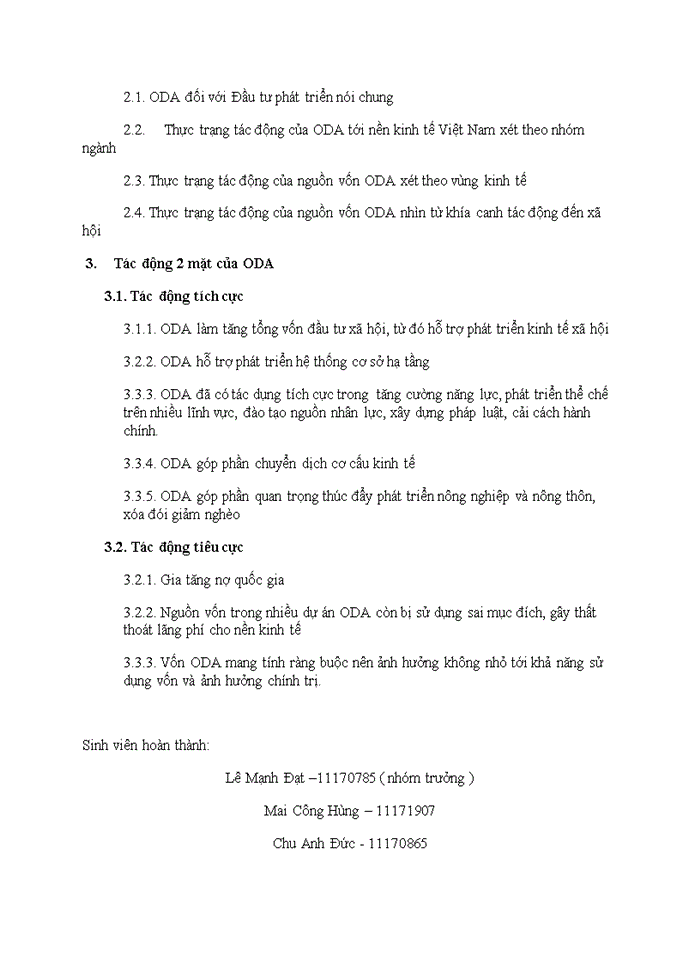 image for page Tác động của ODA đối với nền kinh tế của nước nhận đầu tư: Phân tích trường hợp của Việt Nam.