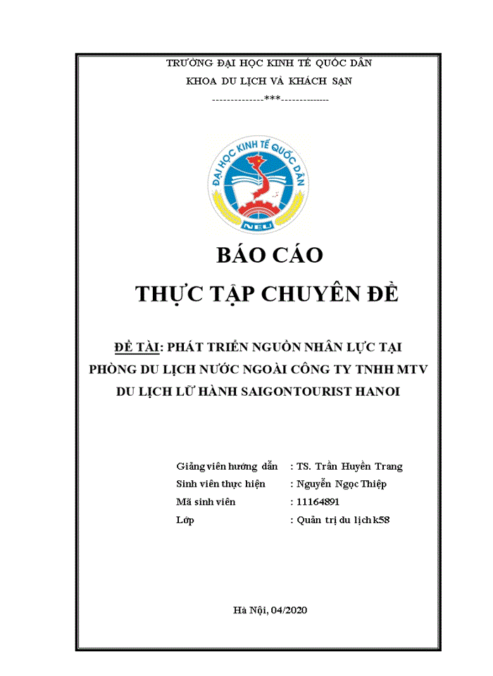 image for page Phát triển nguồn nhân lực phòng du lịch nước ngoài (outbound) tại công ty tnhh mtv du lịch lữ hành saigontourist hanoi