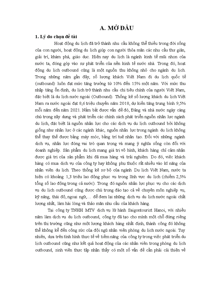 image for page Phát triển nguồn nhân lực phòng du lịch nước ngoài (outbound) tại công ty tnhh mtv du lịch lữ hành saigontourist hanoi