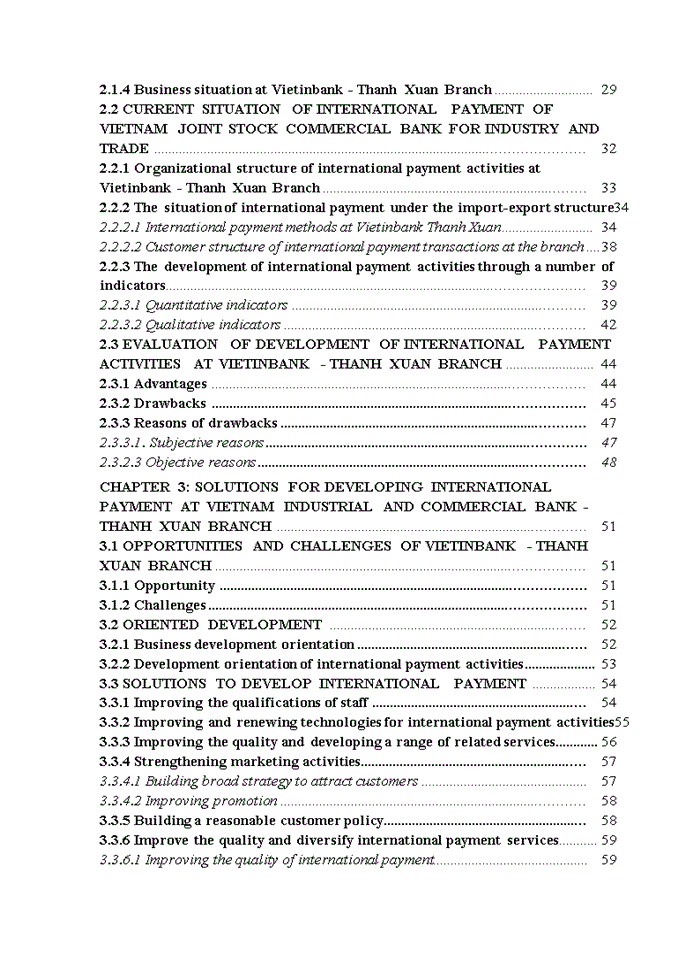 image for page The development of international payment at Vietnam Joint Stock Commercial Bank For Industry And Trade Thanh Xuan branch