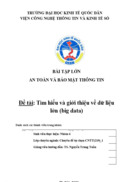 Tìm hiểu và giới thiệu về dữ liệu lớn (big data)