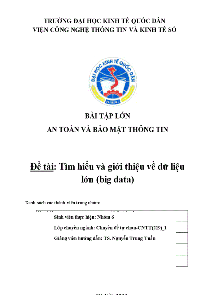 image for page Tìm hiểu và giới thiệu về dữ liệu lớn (big data)