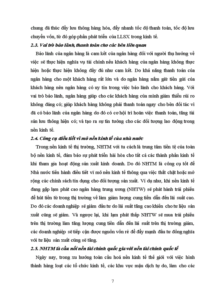 image for page Vai trò của ngân hàng thương mại đối với sự phát triển của nền kinh tế