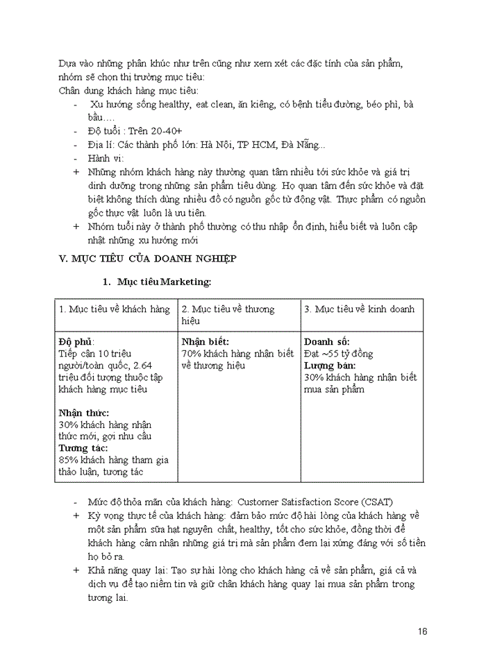 image for page Lập kế hoạch marketing cho sản phẩm mới sữa hạt th true nut+ của ctcp sữa th true milk