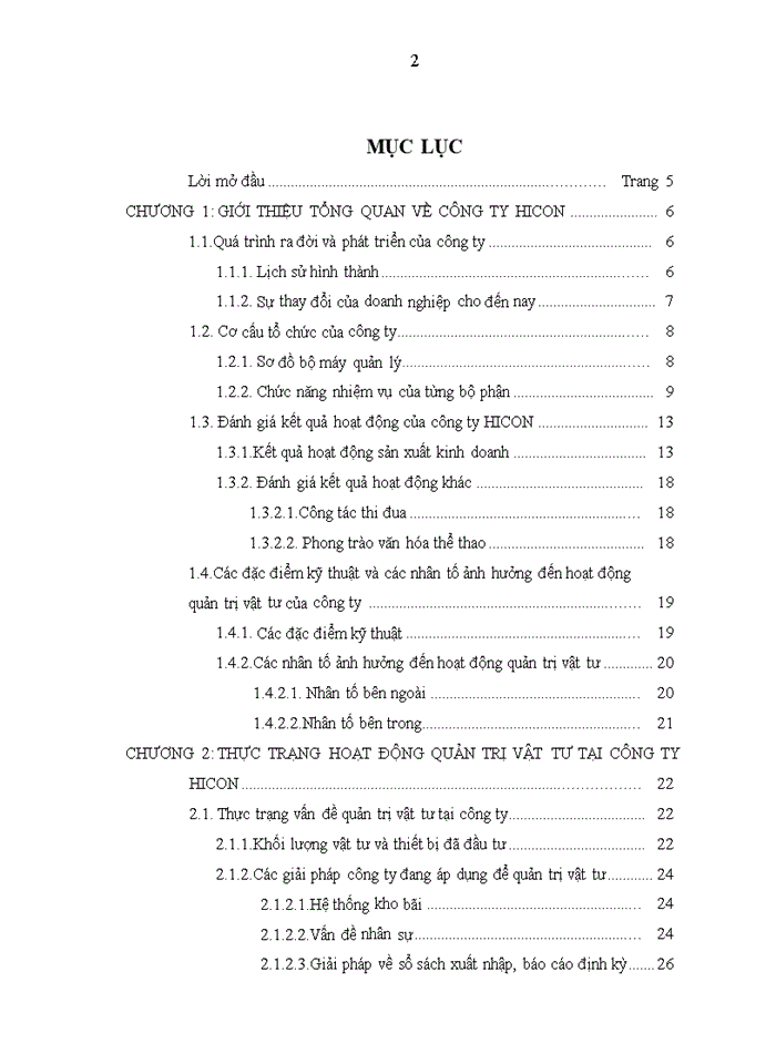 image for page Giải pháp cho vấn đề quản trị vật tư tại công ty HICON