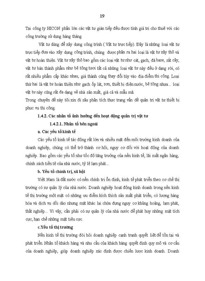image for page Giải pháp cho vấn đề quản trị vật tư tại công ty HICON