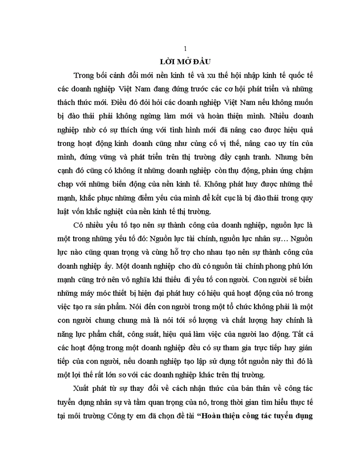 image for page Hoàn thiện công tác tuyển dụng nhân lực tại Công ty cổ phần Đầu tư Thương mại Hoàng Thiên