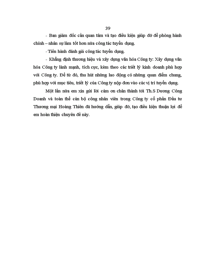 image for page Hoàn thiện công tác tuyển dụng nhân lực tại Công ty cổ phần Đầu tư Thương mại Hoàng Thiên