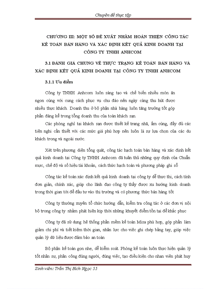 image for page Hoàn thiện Kế toán bán hàng và xác định kết quả kinh doanh tại Công ty TNHH Anhcom