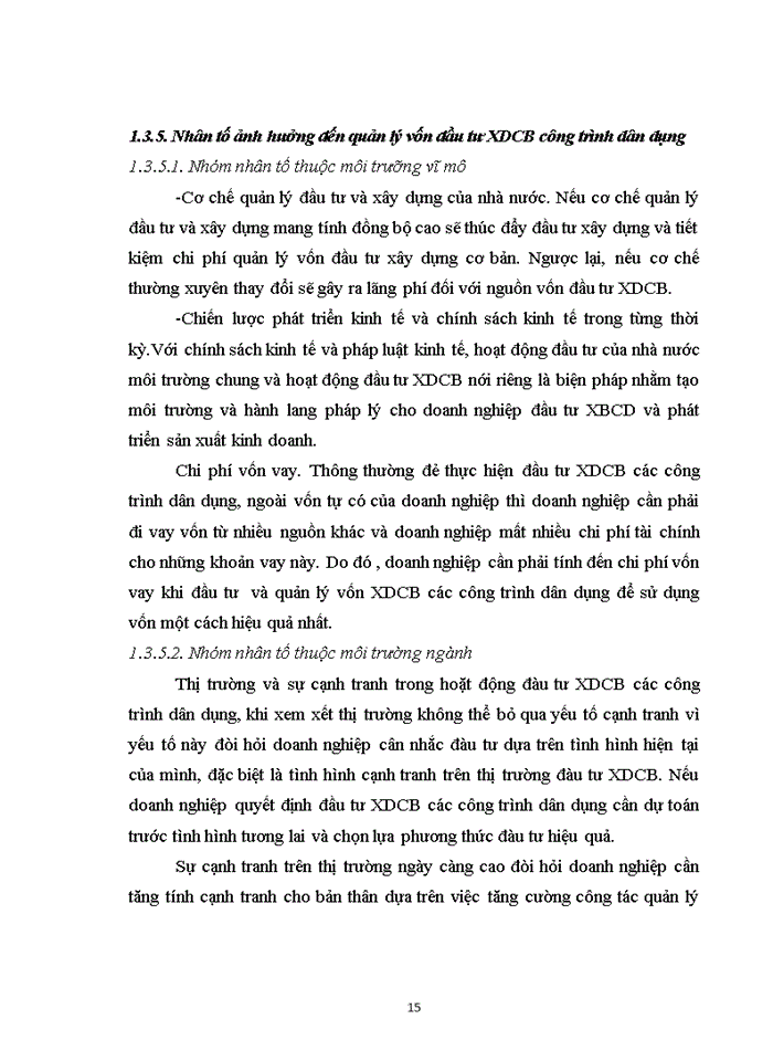 image for page Giải pháp hoàn thiện công tác quản lý vốn đầu tư xdcb công trình dân dụng tại công ty tnhh việt quang hl