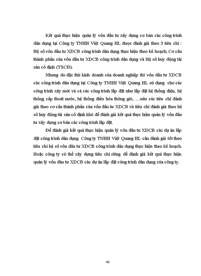 image for page Giải pháp hoàn thiện công tác quản lý vốn đầu tư xdcb công trình dân dụng tại công ty tnhh việt quang hl