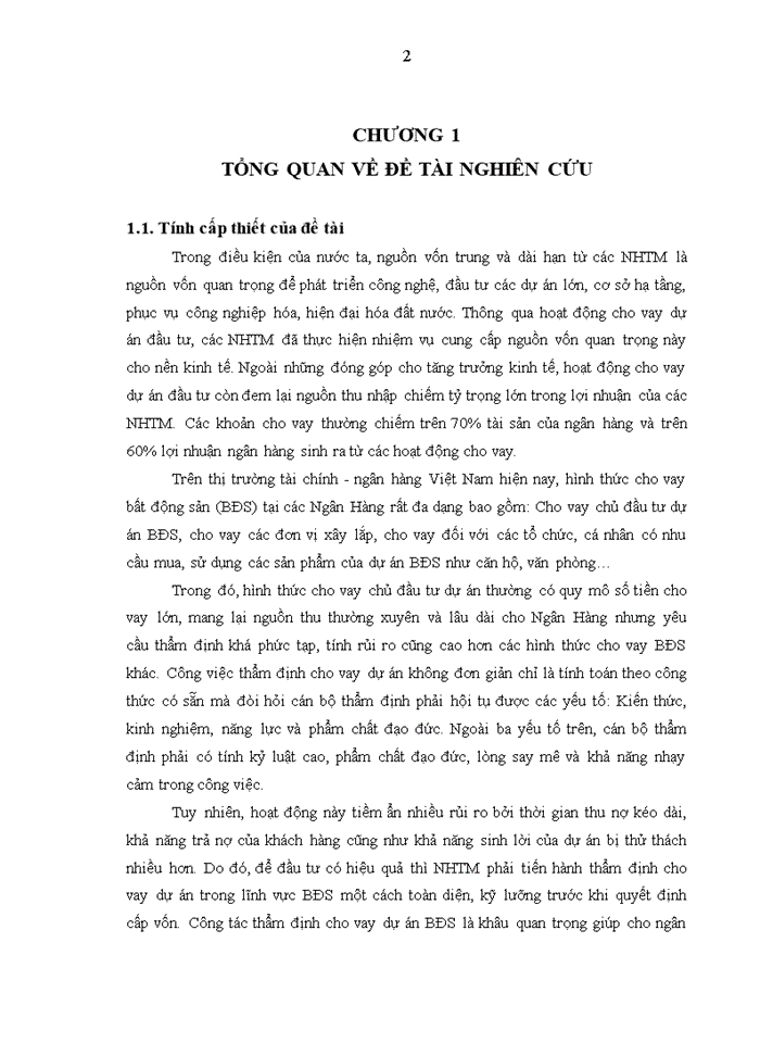 image for page Hoàn thiện công tác thẩm định dự án vay vốn trong lĩnh vực bất động sản tại Ngân hàng TMCP Công thương Việt Nam – Chi nhánh Đống Đa