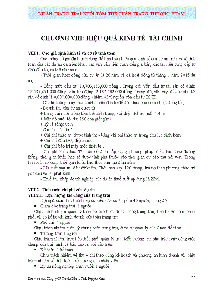 image for page Dự án trang trại nuôi tôm thẻ chân trắng thương phẩm