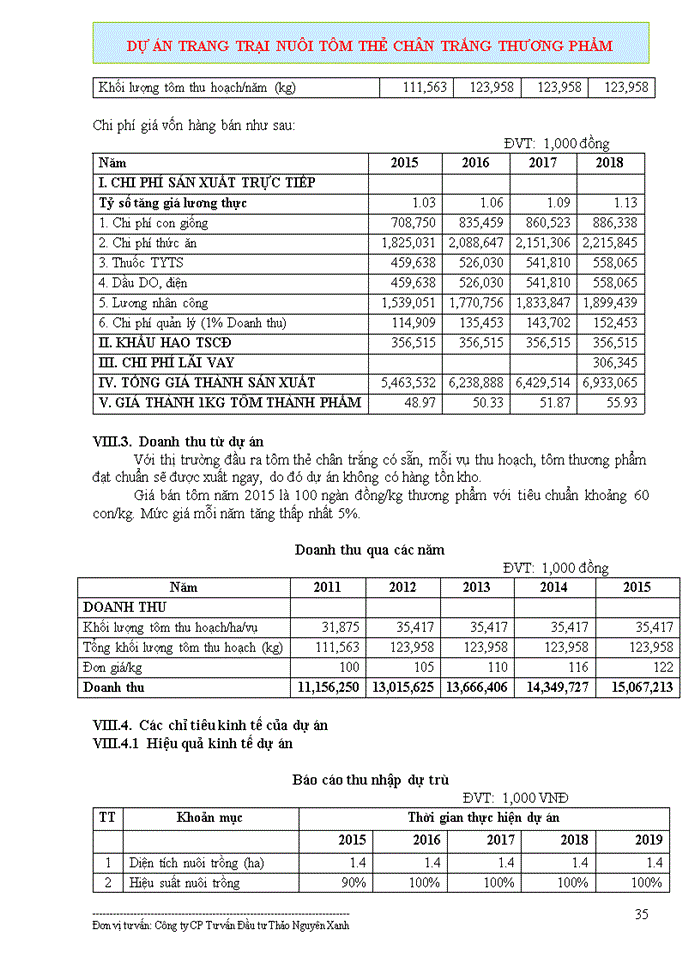 image for page Dự án trang trại nuôi tôm thẻ chân trắng thương phẩm