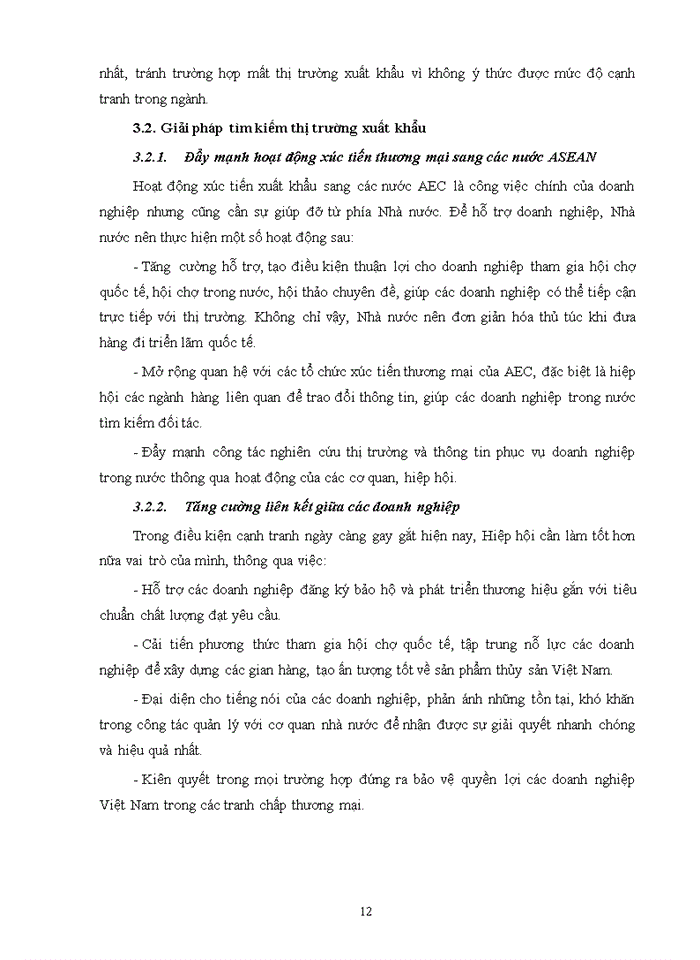 image for page Hoạt động xuất khẩu hang thủy sản trong điều kiện Việt Nam tham gia vào cộng đồng kinh tế ASEAN - AEC