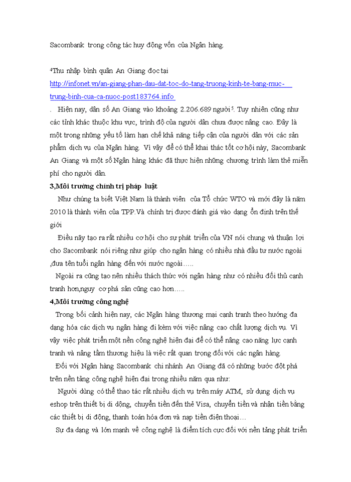 image for page Phân tích ảnh hưởng của môi trường kinh doanh đến hiệu quả kinh doanh của ngân hàng  Sacobank chi nhánh An Giang