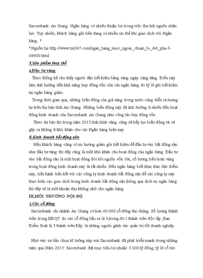 image for page Phân tích ảnh hưởng của môi trường kinh doanh đến hiệu quả kinh doanh của ngân hàng  Sacobank chi nhánh An Giang