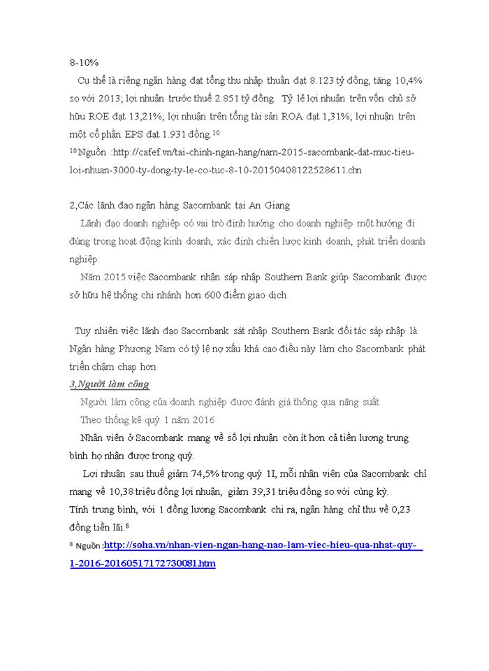 image for page Phân tích ảnh hưởng của môi trường kinh doanh đến hiệu quả kinh doanh của ngân hàng  Sacobank chi nhánh An Giang