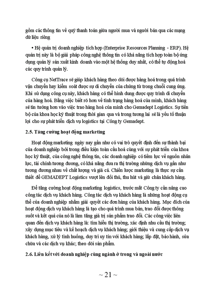 image for page Phân tích thực trạng kinh doanh và cung cấp dịch vụ Logistics của Công ty Gemadept