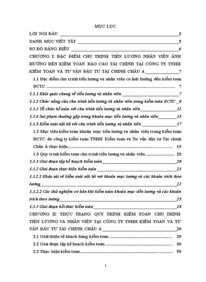 image for page Hoàn thiện quy trình kiểm toán chu trình tiền lương và nhân viên trong kiểm toán BCTC do Công ty TNHH Kiểm toán và Tư vấn đầu tư Tài chính Châu Á