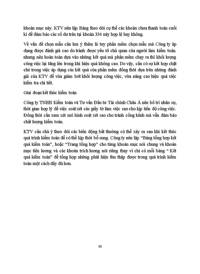 image for page Hoàn thiện quy trình kiểm toán chu trình tiền lương và nhân viên trong kiểm toán BCTC do Công ty TNHH Kiểm toán và Tư vấn đầu tư Tài chính Châu Á