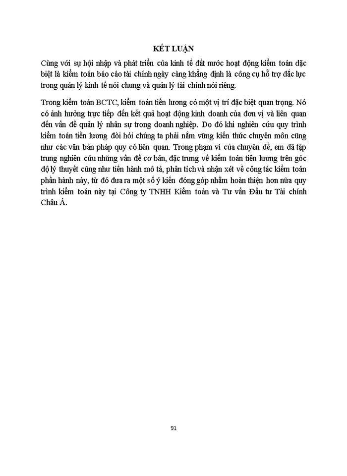image for page Hoàn thiện quy trình kiểm toán chu trình tiền lương và nhân viên trong kiểm toán BCTC do Công ty TNHH Kiểm toán và Tư vấn đầu tư Tài chính Châu Á