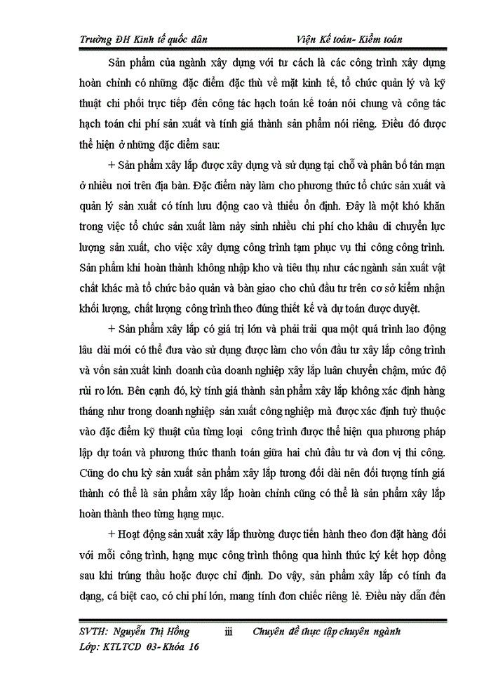 image for page Hoàn thiện kế toán chi phí sản xuất và tính giá thành sản phẩm xây lắp tại Công ty Cổ phần tư vấn đầu tư xây dựng Thái Hà