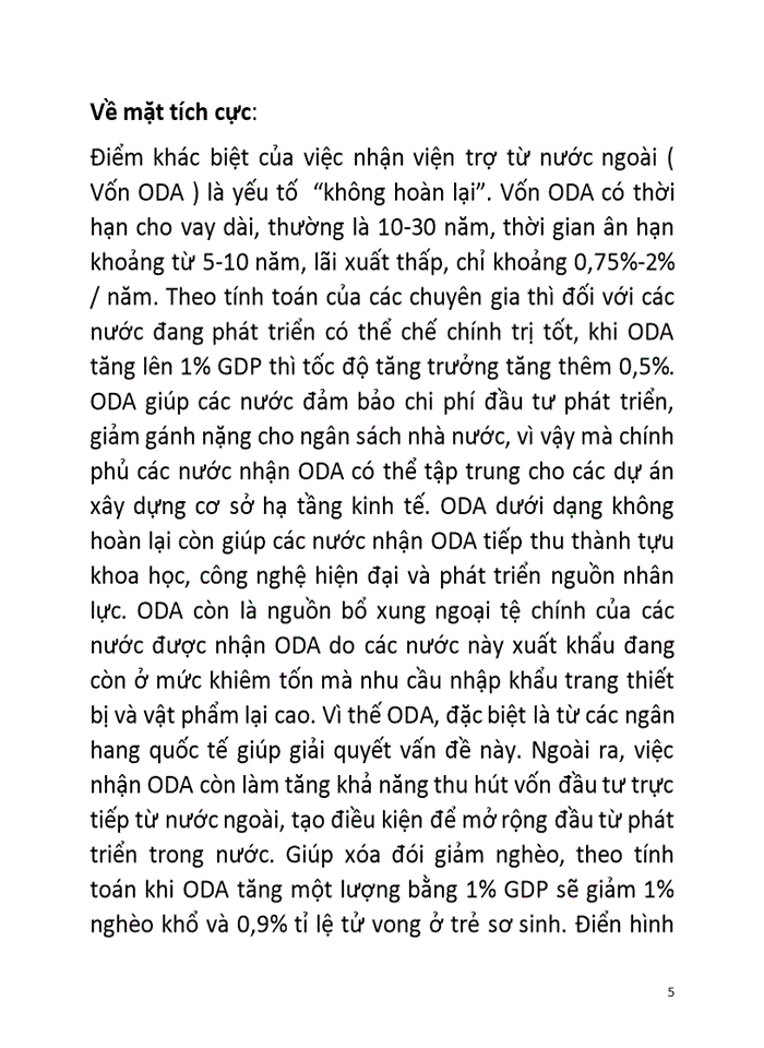image for page Hiệu quả của ODA đối với các nước đang phát triển