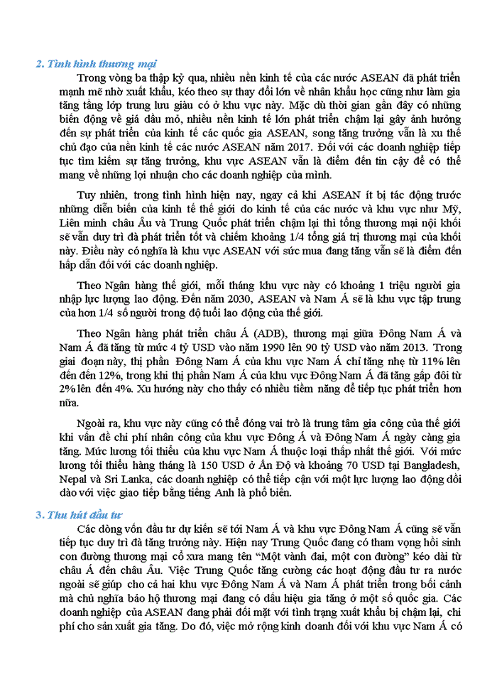 image for page Tình hình kinh tế chung của asean