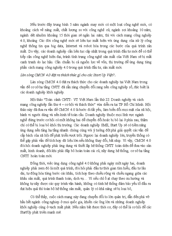 image for page Thách thức cho đầu tư của việt nam trong cuộc cách mạng công nghiệp 4.0