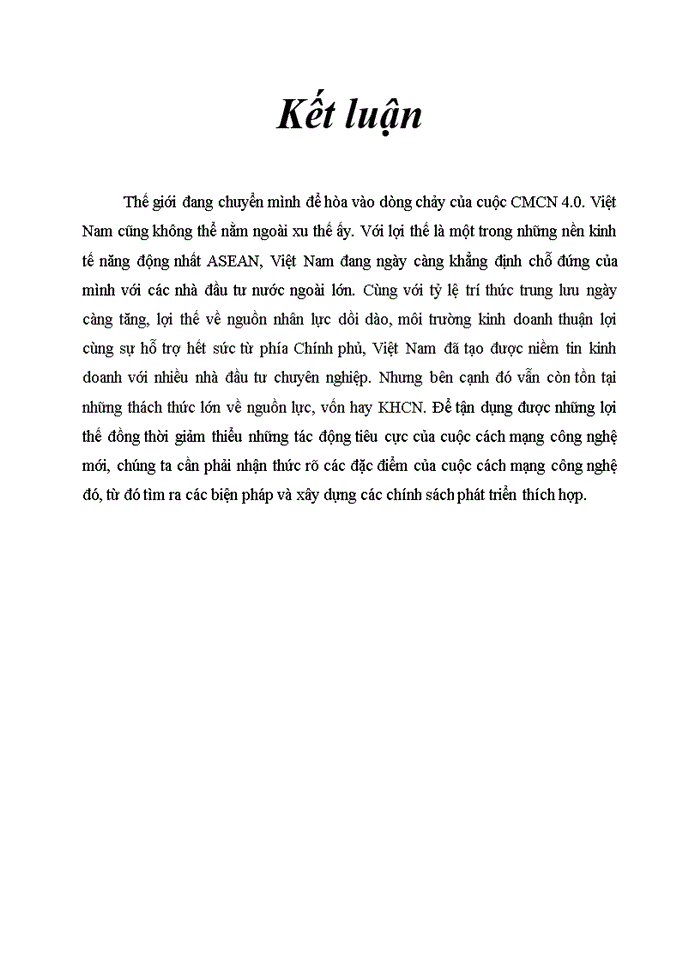 image for page Thách thức cho đầu tư của việt nam trong cuộc cách mạng công nghiệp 4.0