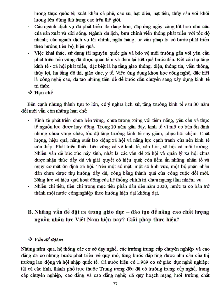 image for page Vấn đề đặt ra trong giáo dục-đào tạo để nâng cao chất lượng nguồn nhân lực VN hiện nay
