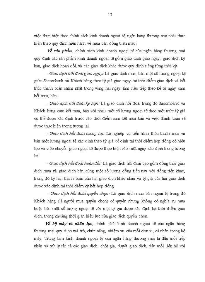 image for page Hoàn thiện chính sách kinh doanh ngoại tệ của Ngân hàng TMCP Sài Gòn Thương Tín