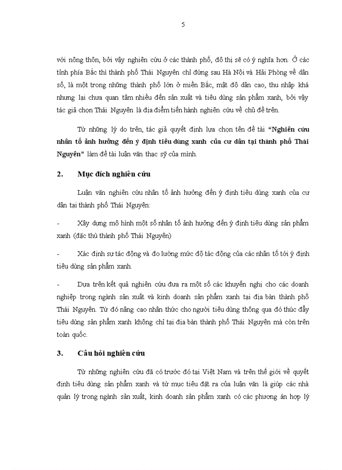 image for page Nghiên cứu nhân tố ảnh hưởng đến ý định tiêu dung xanh của cư dân tại Thành phố Thái Nguyên