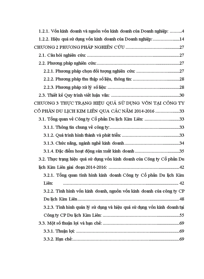 image for page Nâng cao hiệu quả sử dụng vốn tại Công ty Cổ phần Du lịch Kim Liên