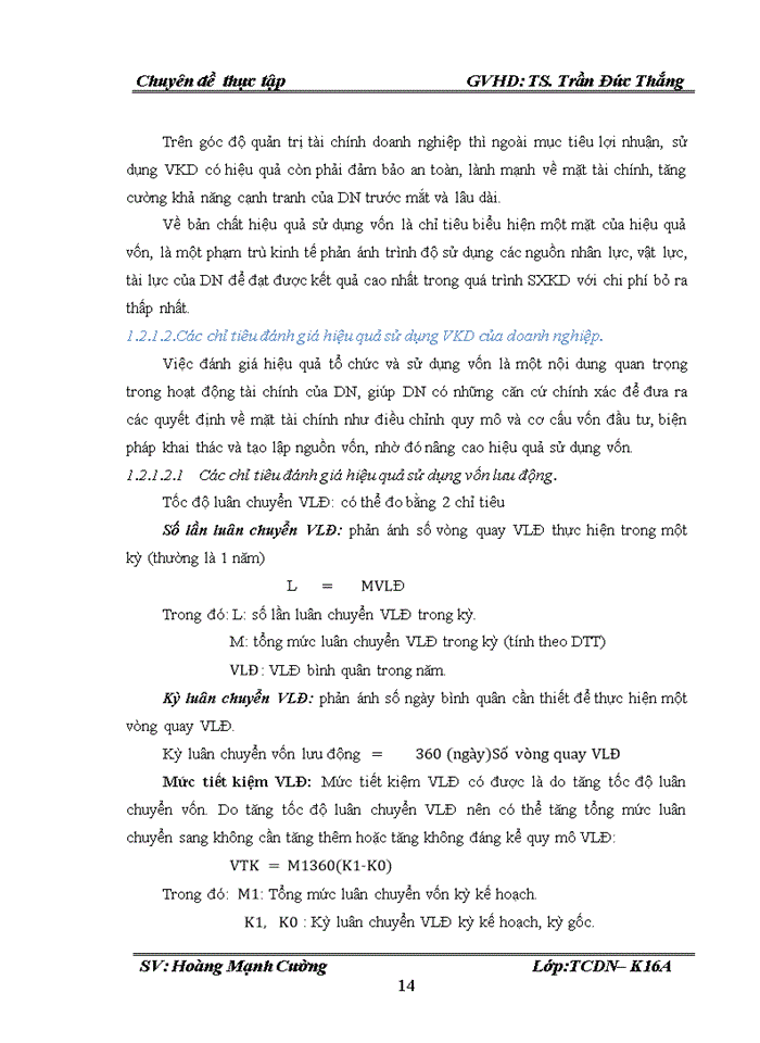 image for page Một số giải pháp nâng cao hiệu quả sử dụng vốn kinh doanh của công ty Cổ phần mía đường Nông Cống
