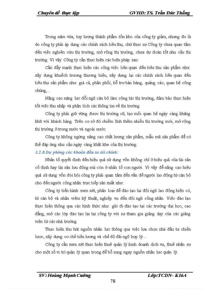 image for page Một số giải pháp nâng cao hiệu quả sử dụng vốn kinh doanh của công ty Cổ phần mía đường Nông Cống
