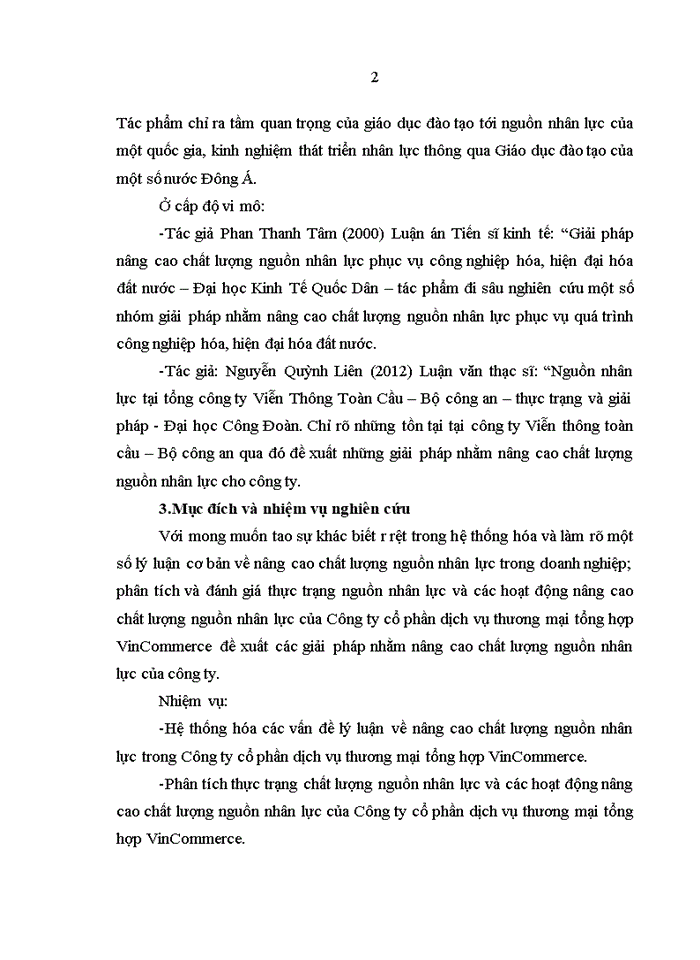 image for page Nâng cao chất lượng nguồn nhân lực tại Công ty cổ phần dịch vụ thương mại tổng hợp VinCommerce