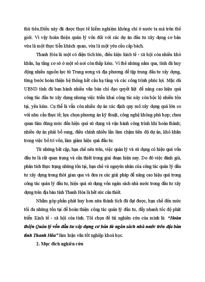image for page Hoàn thiện Quản lý vốn đầu tư xây dựng cơ bản từ ngân sách nhà nước trên địa bàn tỉnh Thanh Hóa