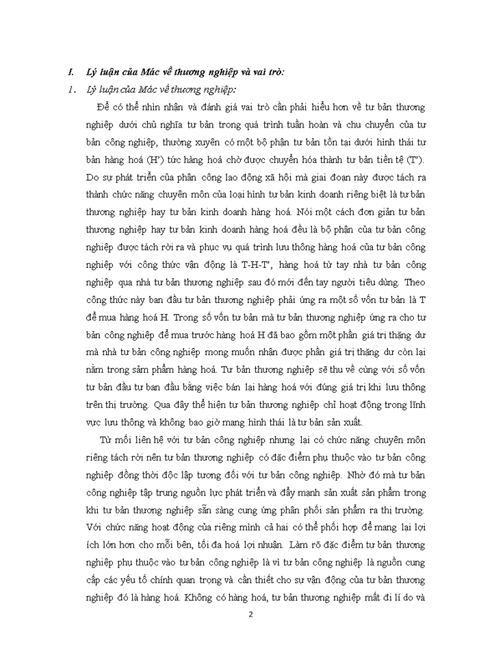 image for page Vai trò của tư bản thương nghiệp trong quá trình tuần hoàn và chu chuyển của tư bản xã hội