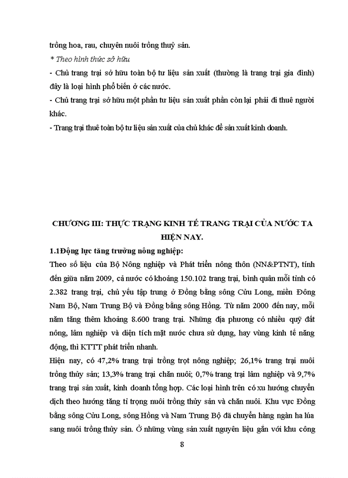 image for page Thực trạng và giải pháp phát triển kinh tế trang trại nước ta