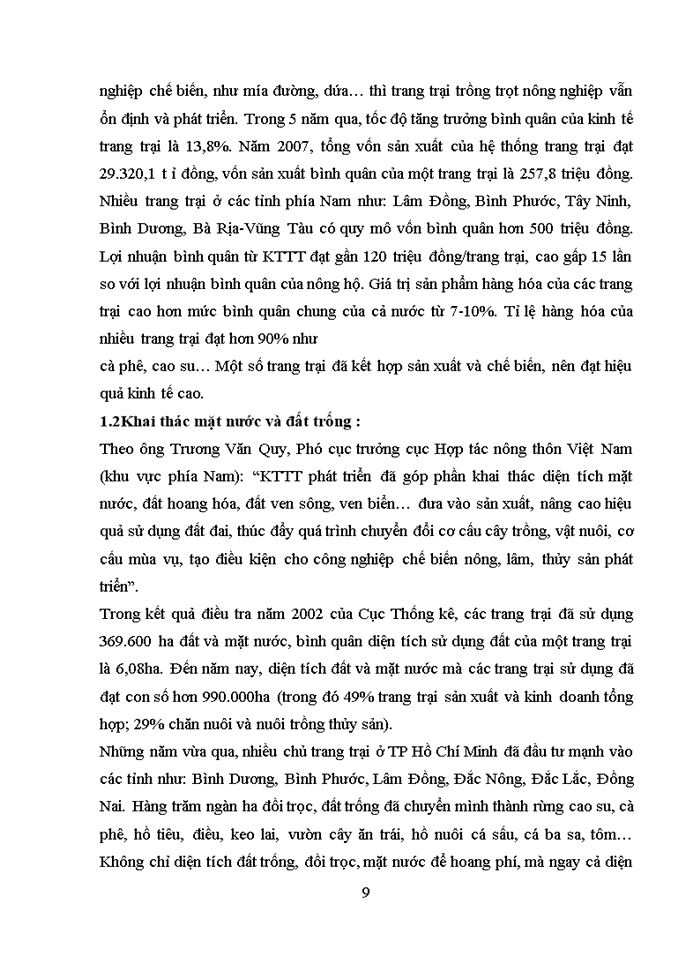 image for page Thực trạng và giải pháp phát triển kinh tế trang trại nước ta