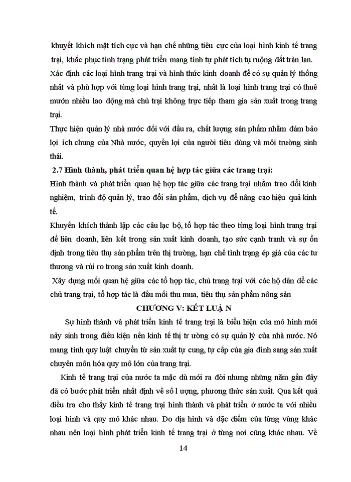 image for page Thực trạng và giải pháp phát triển kinh tế trang trại nước ta