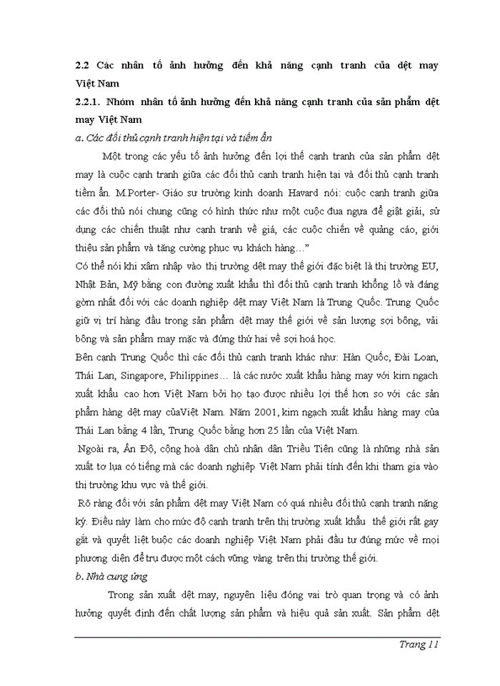 image for page Khả năng cạnh tranh của hàng dệt may Việt Nam trên thị trường quốc tế