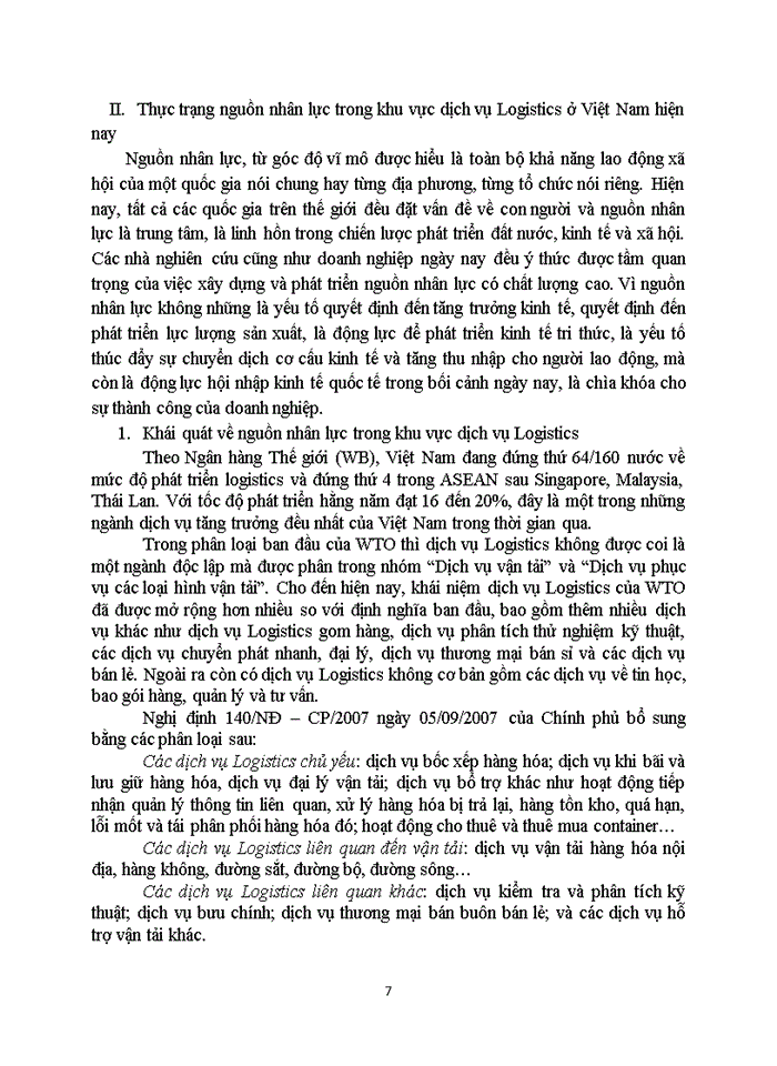image for page Thực trạng nguồn nhân lực trong khu vực dịch vụ Logistics ở Việt Nam hiện nay