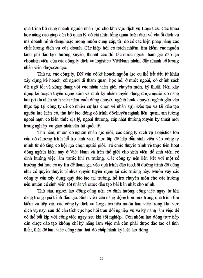 image for page Thực trạng nguồn nhân lực trong khu vực dịch vụ Logistics ở Việt Nam hiện nay