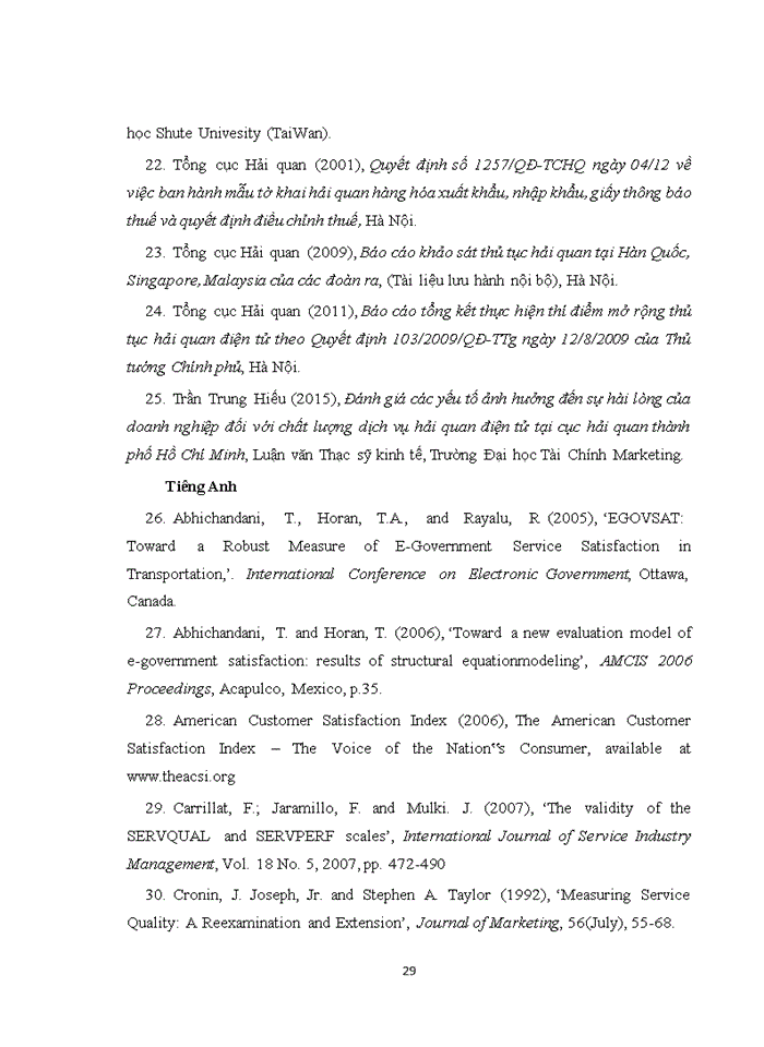 image for page Hài lòng của doanh nghiệp khi thực hiện thủ tục hải quan điện tử tại Cục Hải quan tỉnh Bắc Ninh